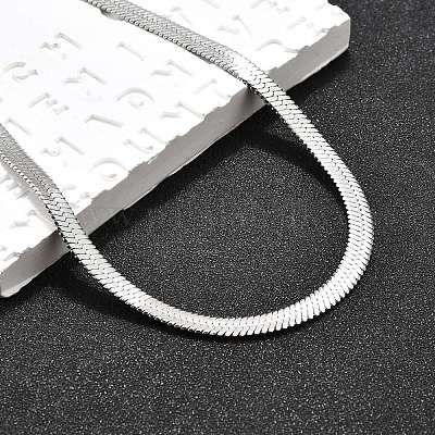 Не тускнеющие цепочки-елочки из нержавеющей стали 201 NJEW-M187-06P-1