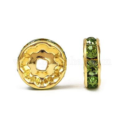 Латунь марки А горный хрусталь Spacer бисер RSB039NF-10G-1