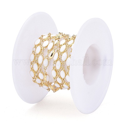 Цепи ручной работы с овальными звеньями из сплава эмали ENAM-F138-08A-RS-1