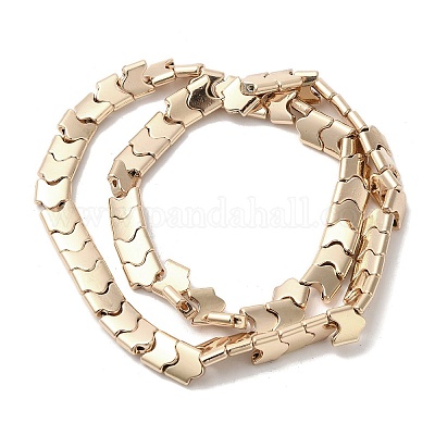 Гальванические нити из синтетических немагнитных гематитовых бусин G-I364-E01-1