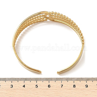 Браслеты-манжеты из нержавеющей стали 304 для женщин BJEW-B120-05G-02-1