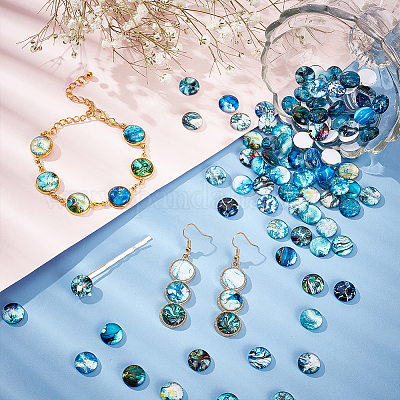 Кабошоны из стекла GLAA-PH0002-19-1