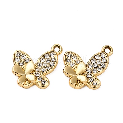 Подвески из сплава и страза PALLOY-S052-02G-B-1