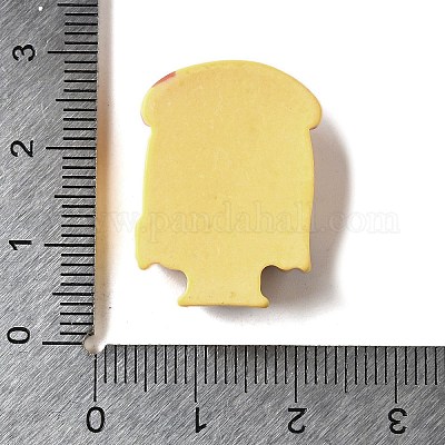 Красные милые кабошоны из непрозрачной смолы RESI-L046-A05-1