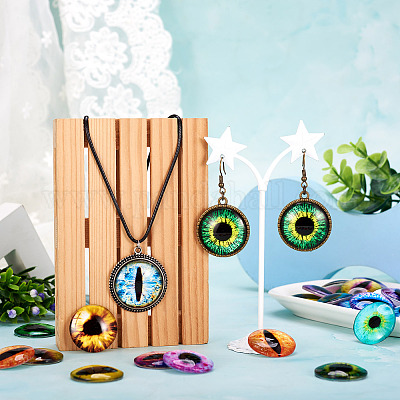 Стеклянные кабошоны с карандашом GGLA-BT0001-01-1