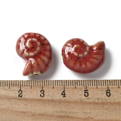 Фарфоровые бусины ручной работы PORC-L080-F06-1