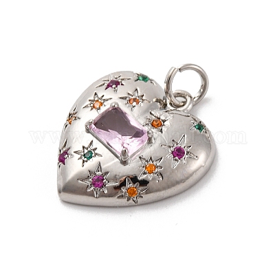 Латунные микро проложить кубического циркония подвески KK-U033-18P-01-1