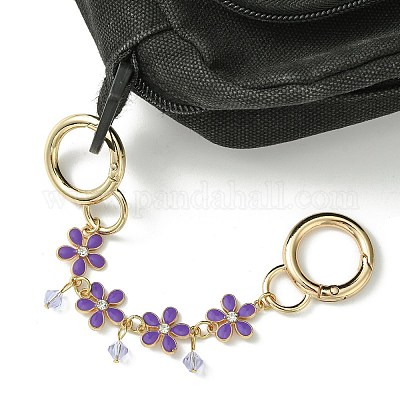 Цепи расширения мешков с пружинными кольцами из цинкового сплава X1-AJEW-BA00142-05-1