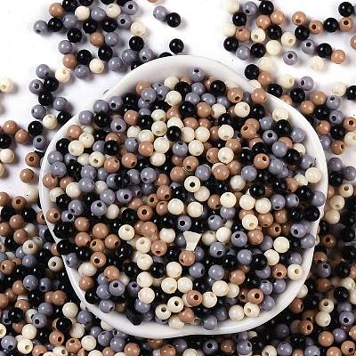 Непрозрачные акриловые бусины OACR-H118-07B-02-1