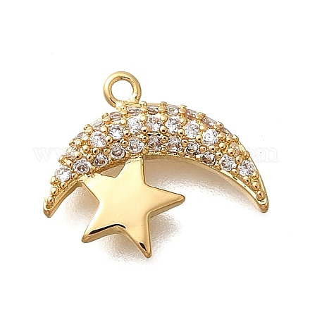 Латунные микро проложить кубического циркония подвески KK-Q035-06G-1