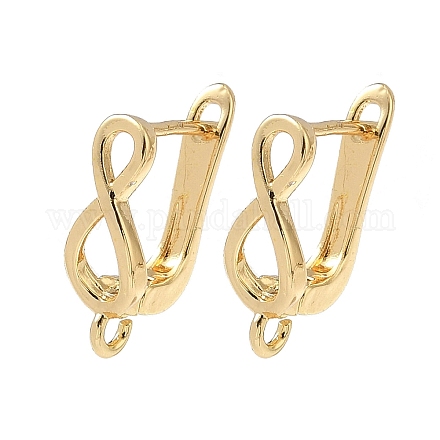 Латунная фурнитура для хооп серег KK-G536-10G-1