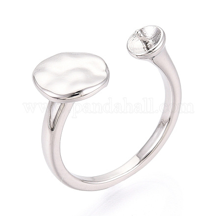 Плоские круглые латунные колышки для колец KK-N274-27P-1