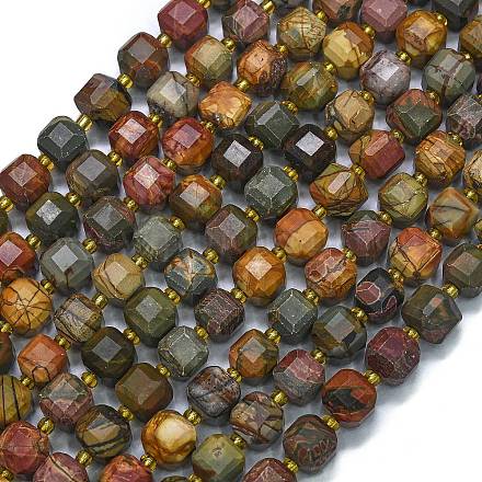 Натуральная полихромная яшма/камень Пикассо/нити бус из яшмы Пикассо G-K389-A62-01-1