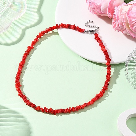 Ожерелья из бисера из натуральных окрашенных пресноводных ракушек NJEW-JN05488-01-1