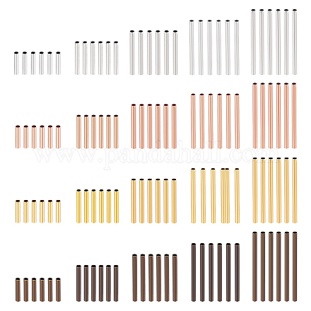 500 шт. 20 латунных трубчатых бусин KK-CA0003-52-1