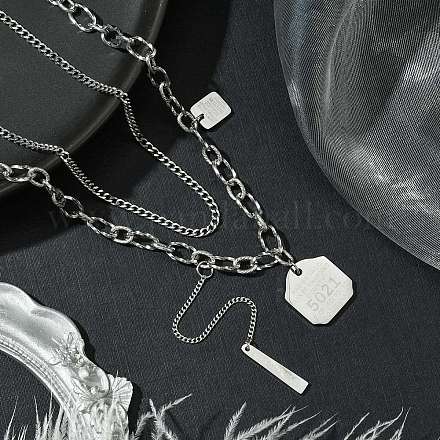 Цепочки из нержавеющей стали 304 NJEW-M078-12G-1