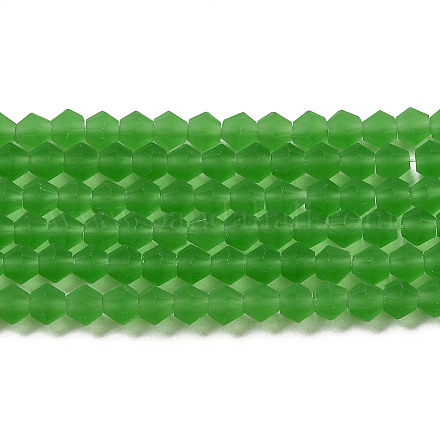 Имитировать нити бус из матового стекла из австрийского хрусталя GLAA-F029-TM2mm-B03-1