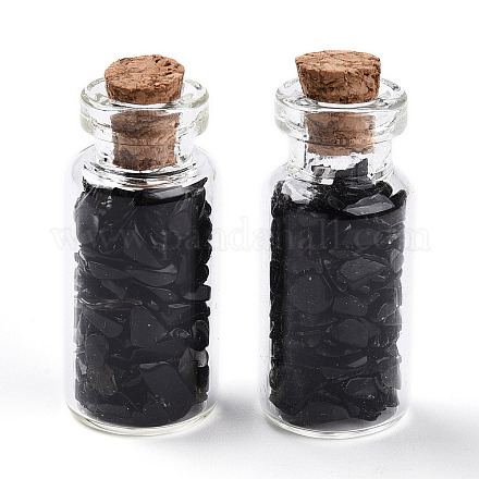 Стеклянные украшения для бутылок желаний AJEW-T013-02B-1