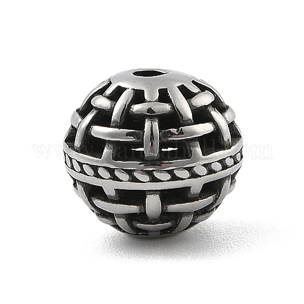 Полые бусины из нержавеющей стали 304 STAS-S173-22AS-1