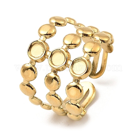 Фурнитура для открытых манжет из нержавеющей стали 304 RJEW-Z018-10G-1