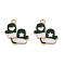 Alloy Enamel Pendants, Christmas Theme, Light Gold, Gloves, 19.5x17x1.2mm, Hole: 1.6mm