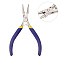 Jewelry Pliers, Iron Round Nose Pliers, Midnight Blue, 11.7x7.75x0.9cm