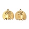 Ion Plating(IP) 304 Stainless Steel Pendants, Beetle Charm, Real 18K Gold Plated, 25.5x25.5x2mm, Hole: 3mm