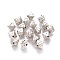 CCB Plastic Beads, Cube, Platinum, 8x10x8.5mm, Hole: 1mm