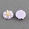 Flatback Hair & Costume Accessories Ornaments Resin Flower Daisy Decoden Cabochons, Lilac, 13x4mm