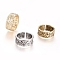 Adjustable Brass Rings, Long-Lasting Plated, Mixed Color, Size 6, 16mm