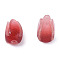 Plastic Beads, Flower, Dark Red, 10x6x6mm, Hole: 1mm