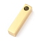 Ion Plating(IP) 304 Stainless Steel Pendants, Rectangle/Bar, Real 18K Gold Plated, 20x5x5mm, Hole: 3mm