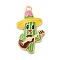 Alloy Enamel Pendants, Cinco De Mayo, Cadmium Free & Nickel Free & Lead Free, Rack Plating, Guitar, 30x16x2.5mm, Hole: 1.6mm