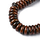 Натурального красного дерева обсидиана бисер нитей G-F743-06K-4