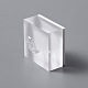 Квадратные акриловые подставки для колец для пальцев RDIS-WH0001-22-3