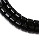 Бусины из натурального черного агата (окрашенные и нагретые) G-G275-D15-10x10mm-4