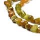 Нити натуральных желто-зеленых опаловых бусин G-P497-01E-34A-4