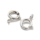 925 стерлингового серебра застежками пружинного кольца STER-C005-06P-2