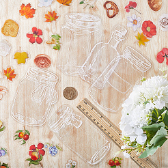 5 комплект 5 стилей самоклеящихся декоративных наклеек из ПВХ для пластиковых бутылок STIC-CP0001-06