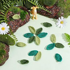 30 шт. 3 цвета хлопка вязание искусственные украшения аксессуары DIY-FG0002-97