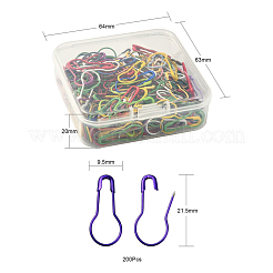 200 шт. окрашенные распылением железные булавки из калебаса IFIN-YW0001-32
