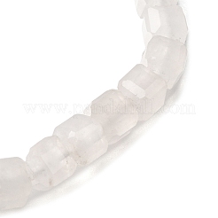 Браслеты из натуральных кубических бусин розового кварца для мужчин и женщин&nbsp;BJEW-JB12276