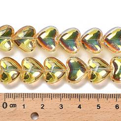 Стеклянные бусины с гальваническим покрытием &nbsp;EGLA-B008-01A-HP02