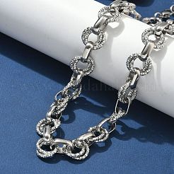 Текстурированные цепочки из двух звеньев из нержавеющей стали 304 NJEW-S453-02P-B