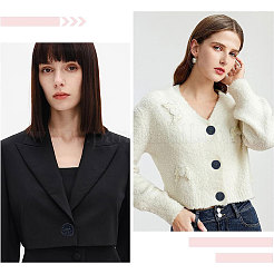 24 шт. 3 стильных пуговицы из сплава с тремя отверстиями на ножке BUTT-GF0001-37