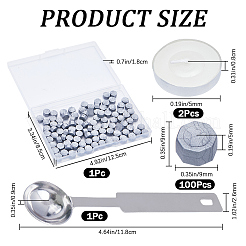 100шт восьмиугольные частицы сургуча DIY-CP0009-39A