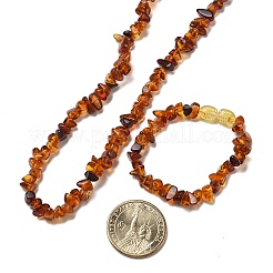 Браслеты и ожерелья из натурального янтаря для ребенка AJEW-K050-04