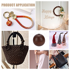 10шт деревянные европейские бусины WOOD-FG0001-54