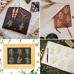 Никелевые декоративные наклейки DIY-WH0450-036