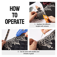 1 ярд цепочек из сплава со стразами LCHA-CD0001-01